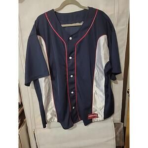 Starter Asphalt Legend Jersey~Mens Size XLarge~Navy And Red #27~Short Sleeve
